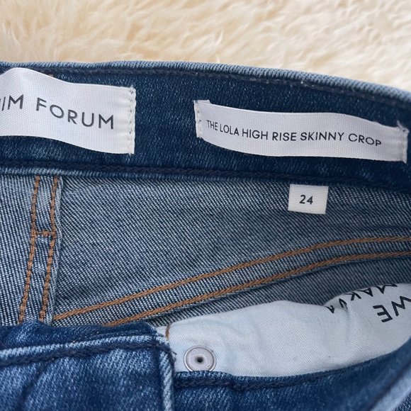 Denim Forum Lola high rise crop - Picture 3 of 3